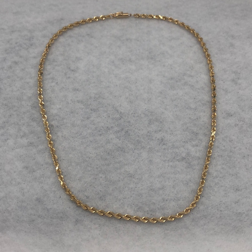 Rope gold chain 14 karat